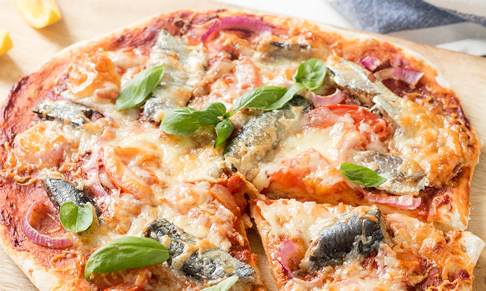 Szardíniás pizza